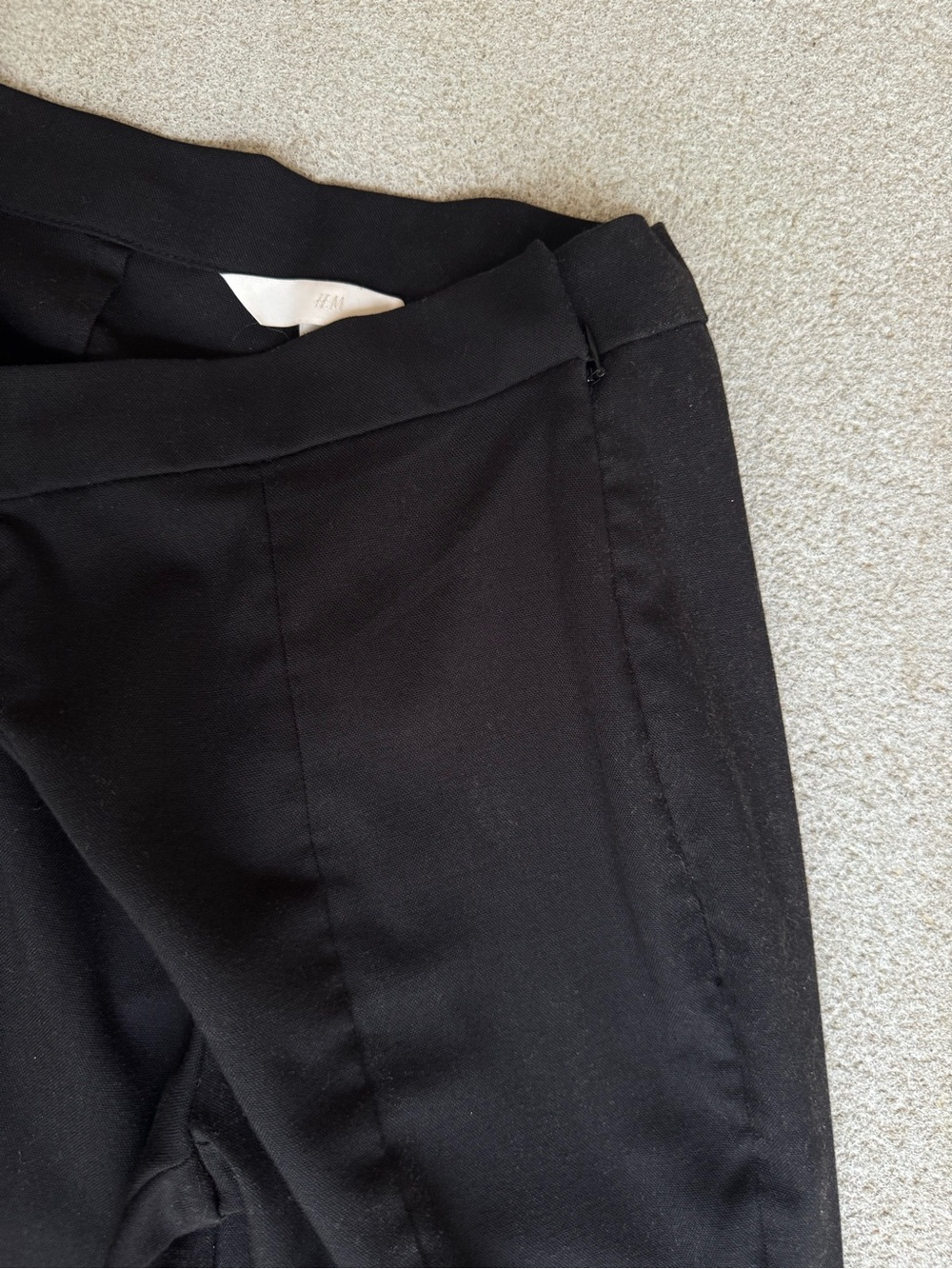 H&M Black Boot-Cut Split-Hem Pants - Picture 6 of 6